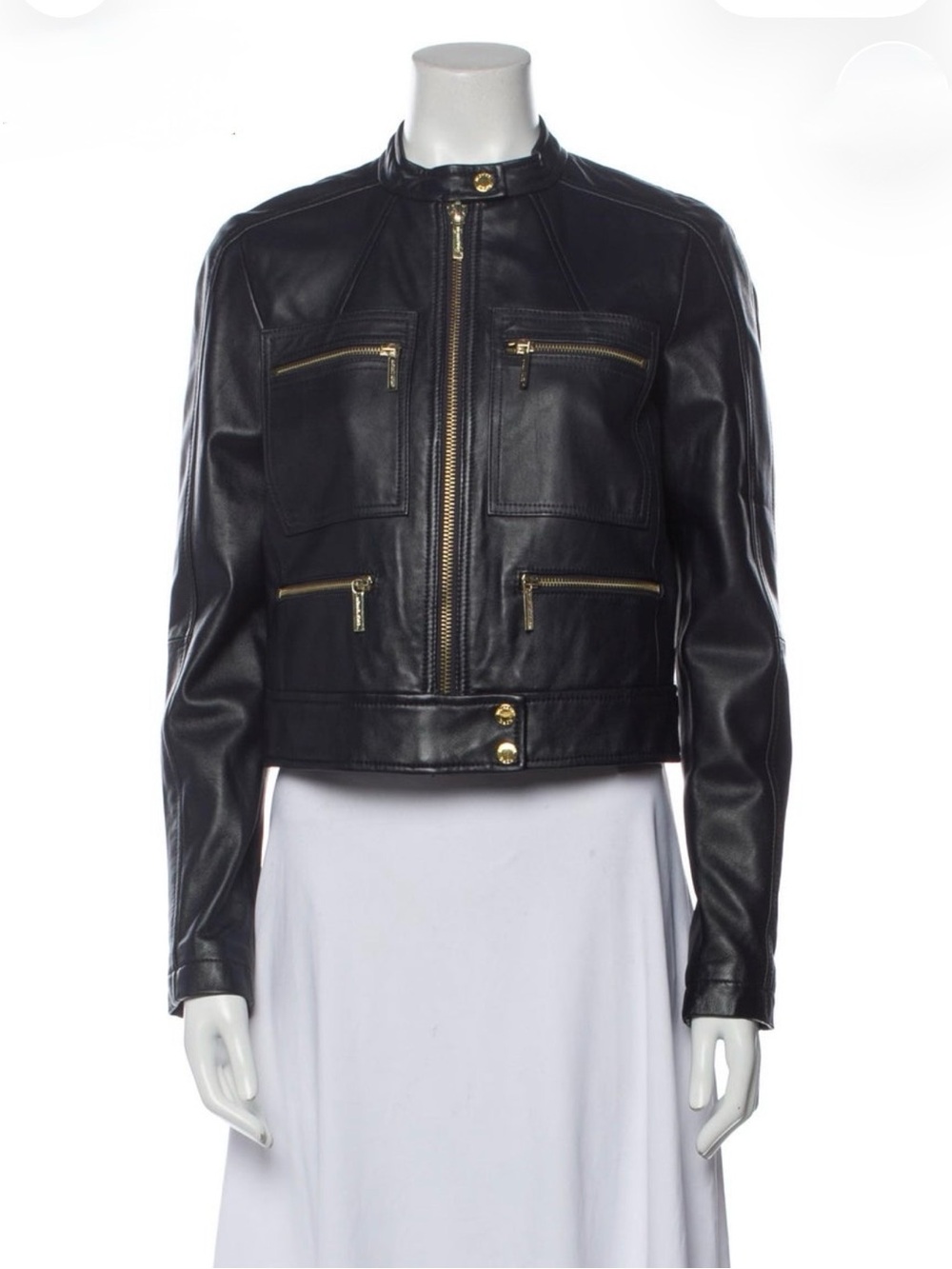 MICHAEL Michael Kors lamb leather biker jacket